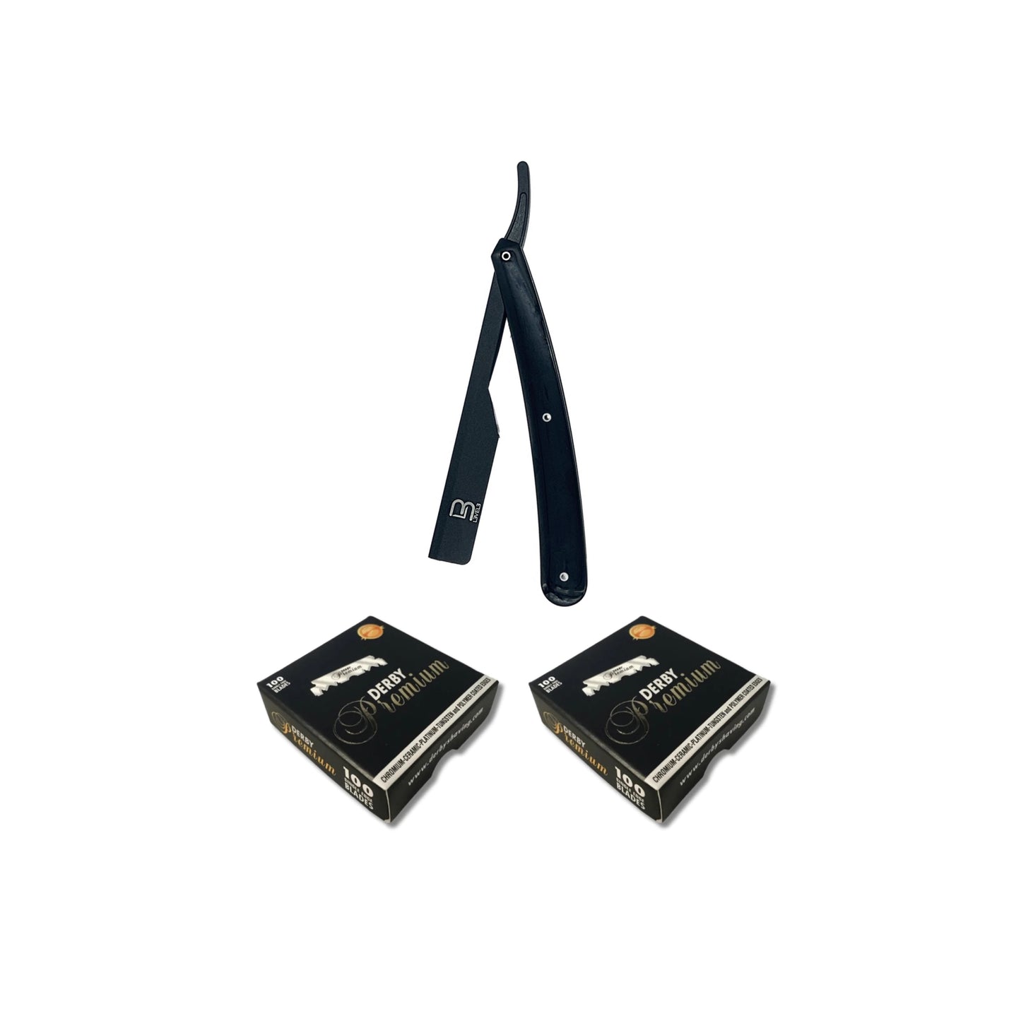 LV3 Straight Razor & 2 Derby razors