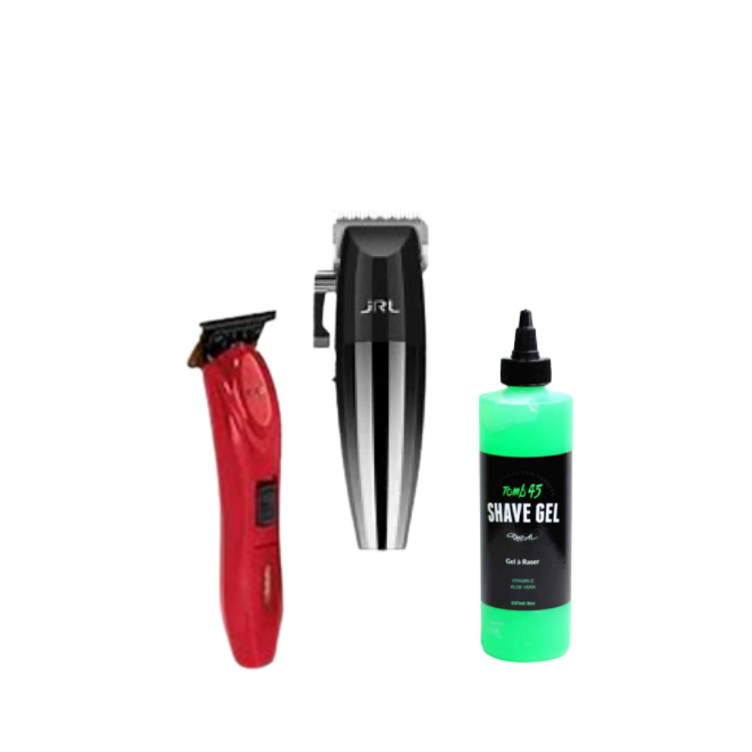 JRL 2020C CORDLESS CLIPPER, FX 3 TRIMMER, FREE tomb 45 gel