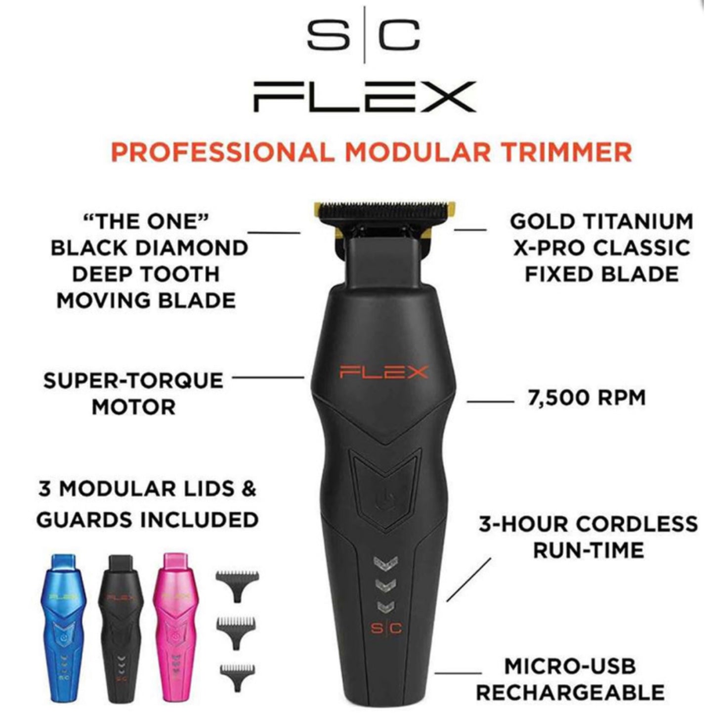 StyleCraft Flex Super Torque Motor Cordless Trimmer