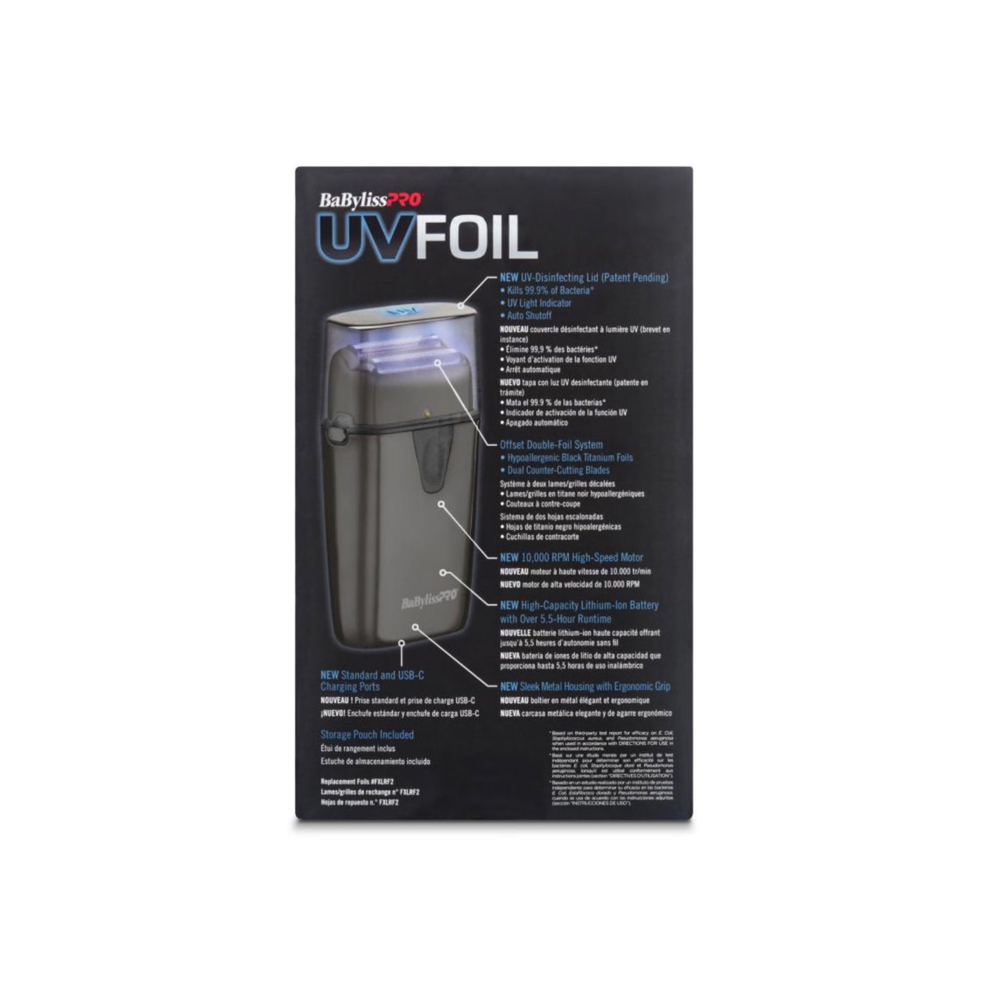 Babyliss UV Double Foil Shaver FXLFS2