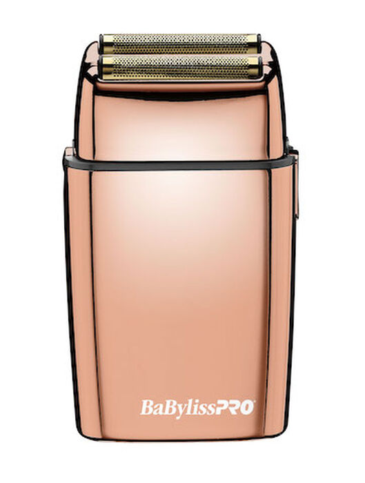 BaBylissPRO FOILFX02 Cordless Rose Gold Metal Double Foil Shaver