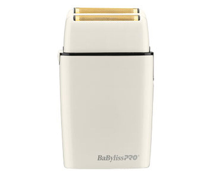 BaBylissPRO FOILFX02 Cordless White Metal Double Foil Shaver