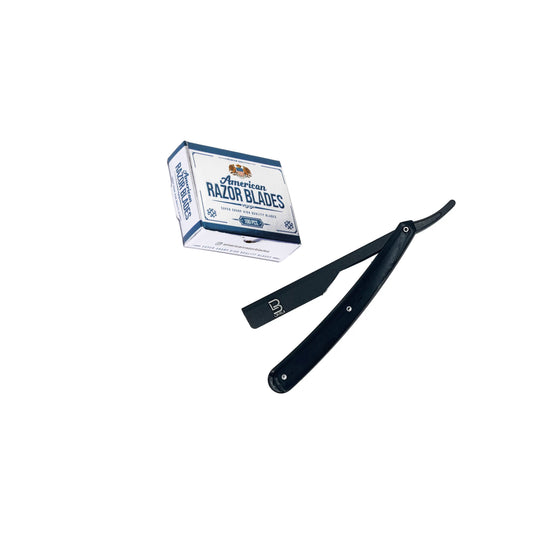 LV3 straight razor & American razor blades