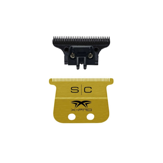 StyleCraft Wide Gold X-Pro Fixed Replacement Trimmer Blade w/DLC Deep Tooth Cutter