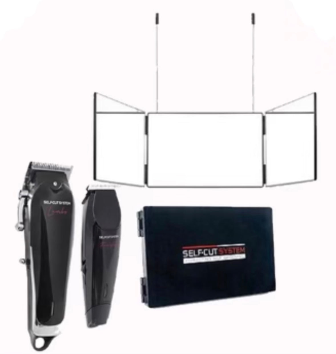 Self Cut System Clipper,Trimmer and Mirror Combo