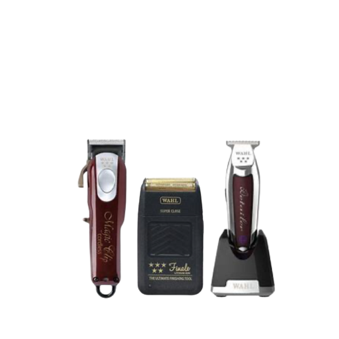 WAHL CORDLESS MAGIC CLIPS, WAHL FINALE SHAVER, WAHL CORDLESS DETAILERS LI