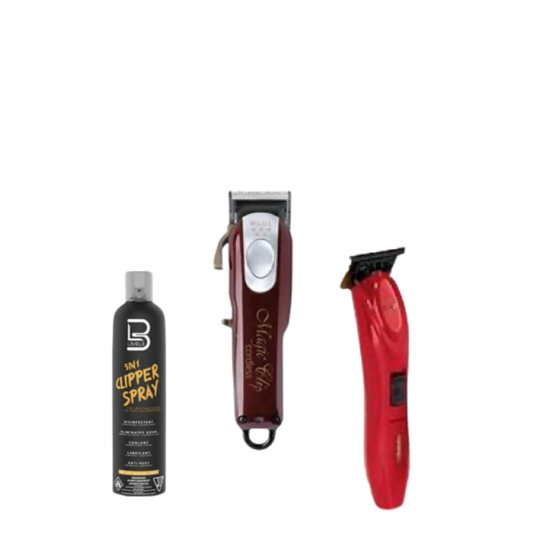 WAHL CORDLESS MAGIC CLIPS, FX3 TRIMMER, LEVEL 3 DISINFECTANT