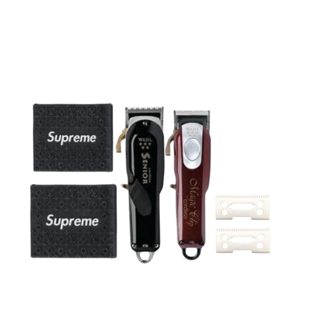 WAHL CORDLESS SENIOR, WAHL CORDLESS MAGIC CLIPS, 2 FREE CLIPPER GRIPS & 2 FREE CERAMIC BLADES