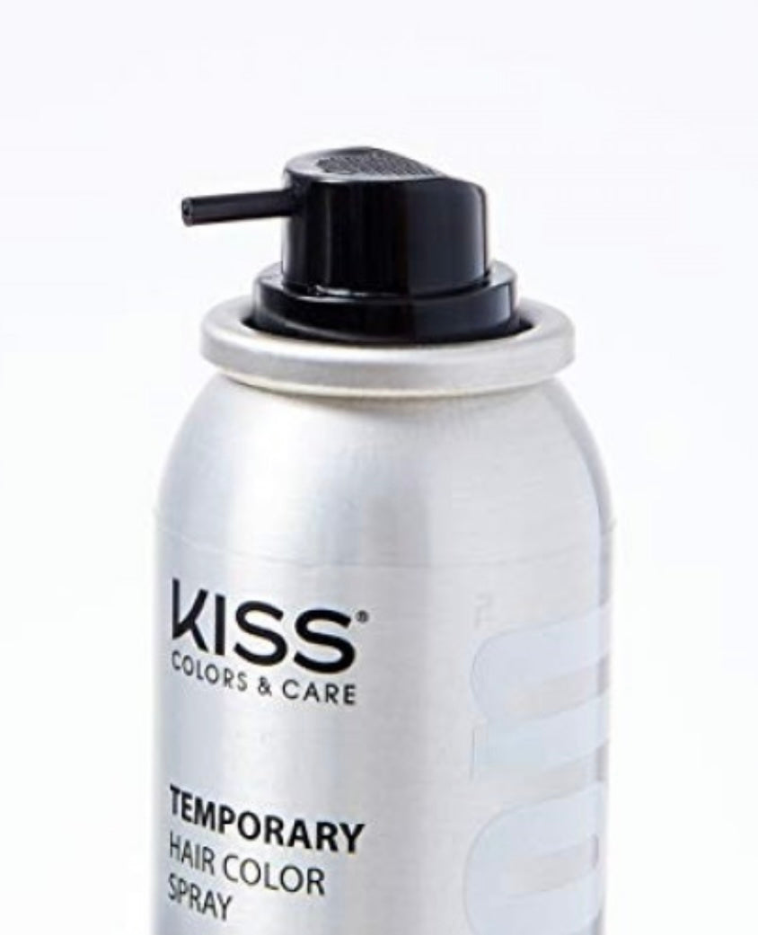 Kiss Tintation Temporary Hair Color Spray - Black 2.82 OZ