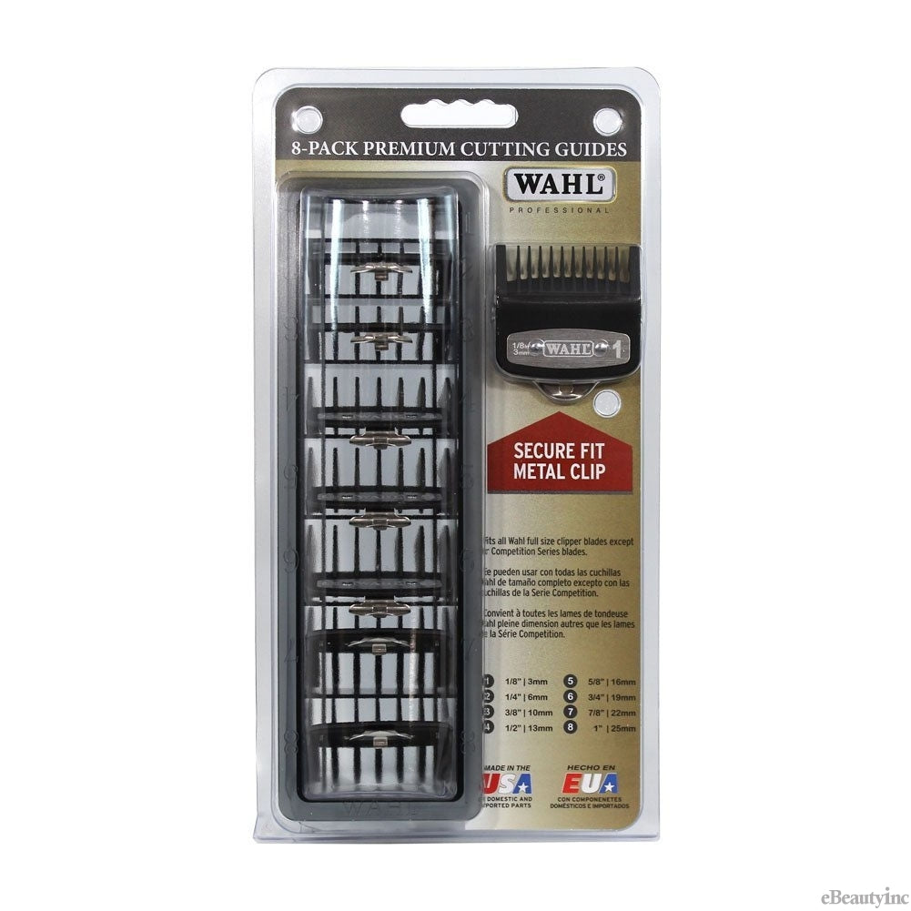 Wahl Pro 8 Pack Cutting Guides Metal Clips