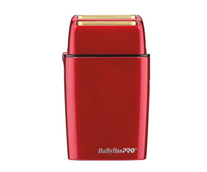 BaBylissPRO FOILFX02 Cordless Red Metal Double Foil Shaver